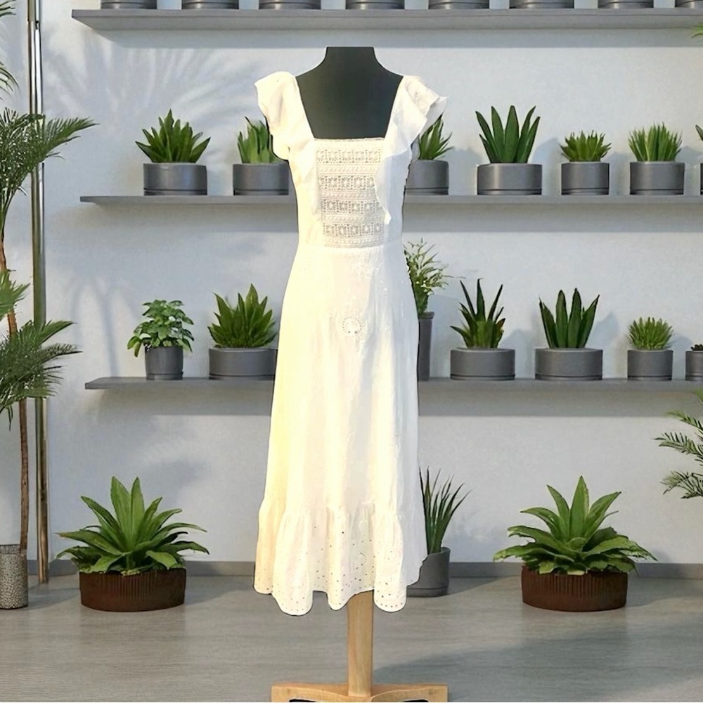 Spell and the Gypsy Collective RARE ivory Woodstock dress vintage - Picture 7 of 8